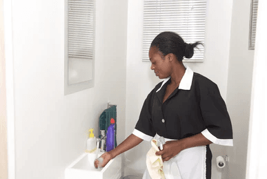Maid at work